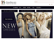 Tablet Screenshot of dress4less.com
